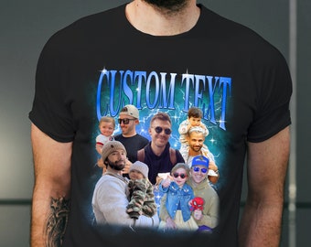 Customized Dad Bootleg Shirt, Personalized Dad Shirt, Custom Photo Shirt, Best Father's Day Gift For Dad, Insert Your Image Design Shirt RE