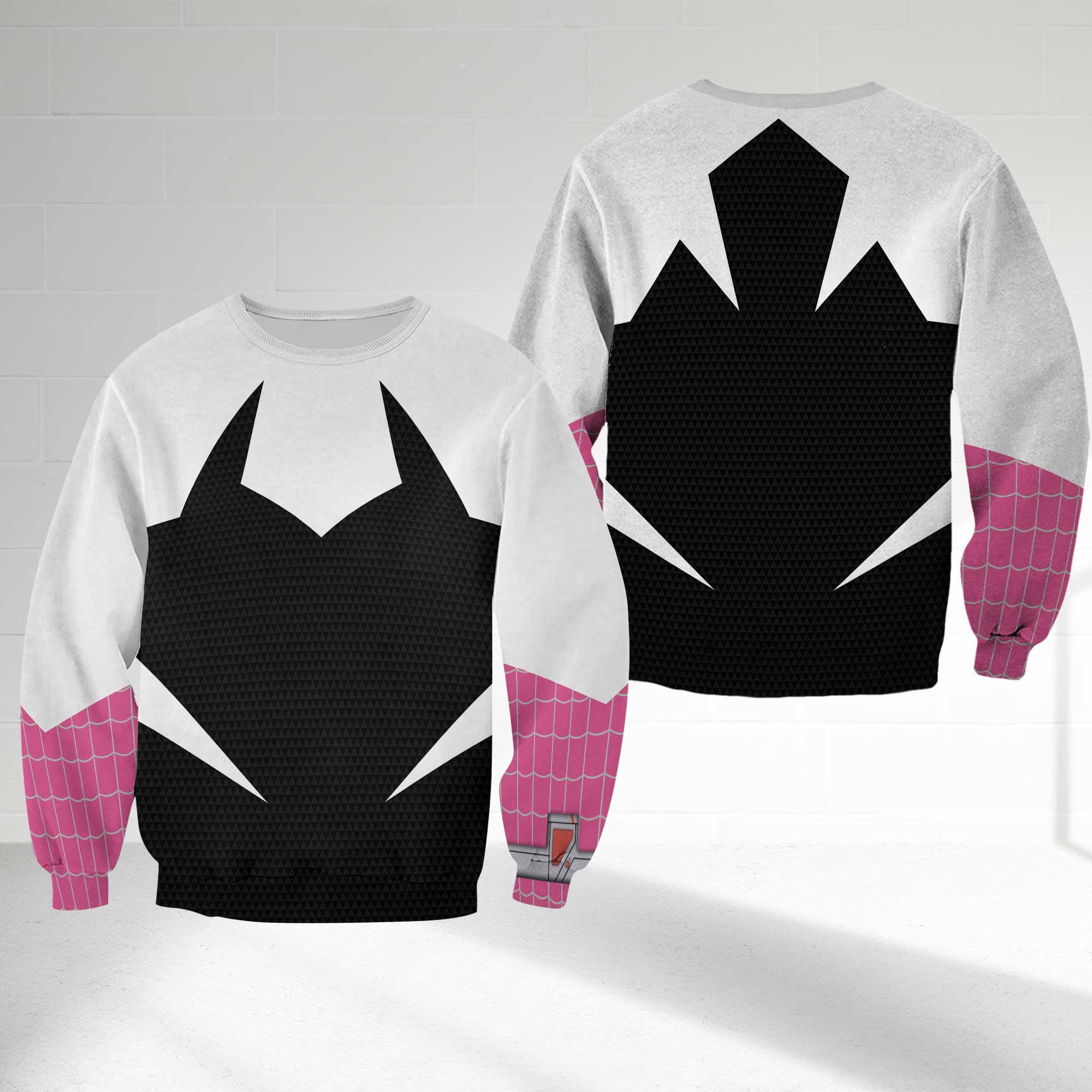 Gwen Stacy Across the Spider Verse Cosplay Halloween Hoodie, Gwen