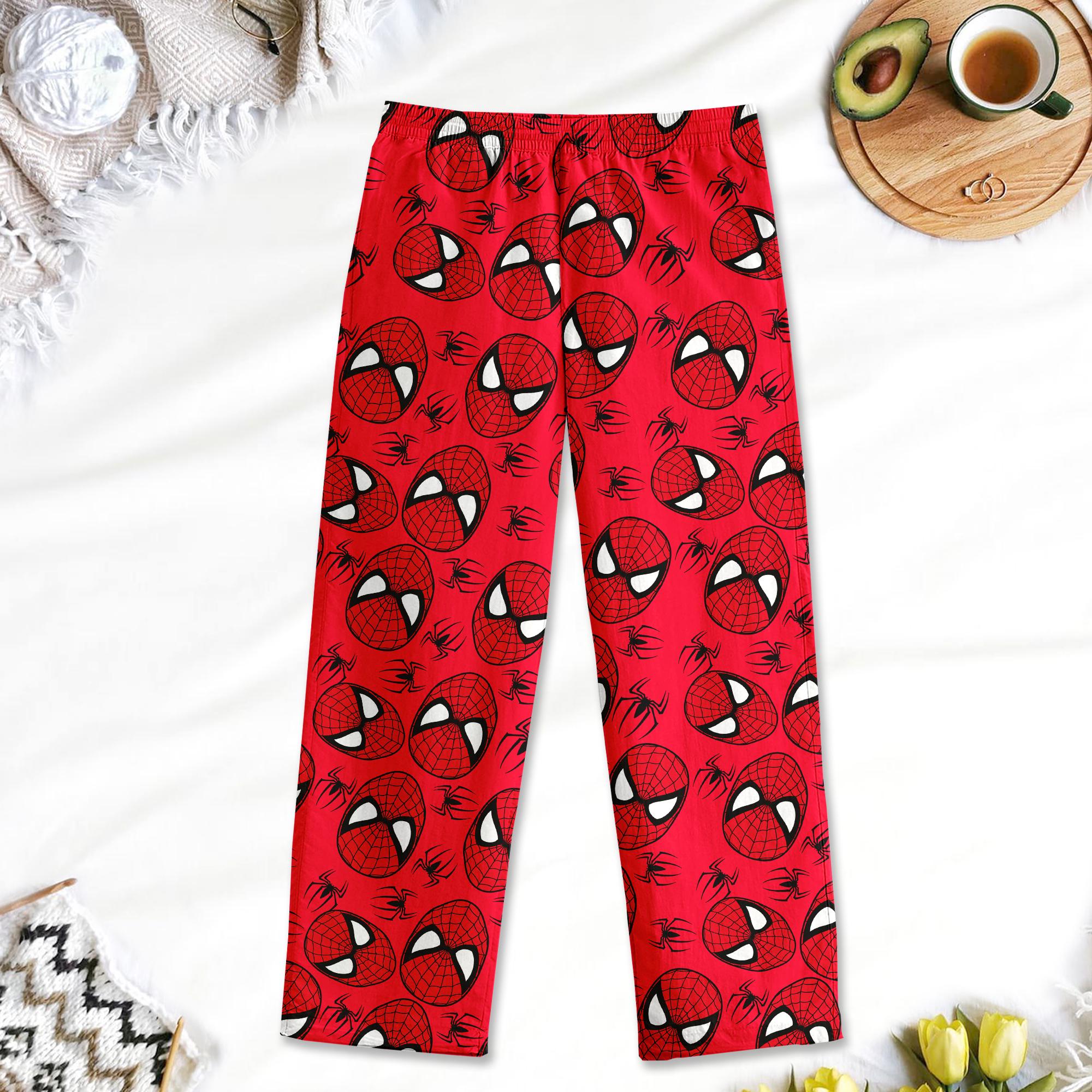 Fleece Pajama Yankee Toybox Spiderman Pajama Pants For Adults