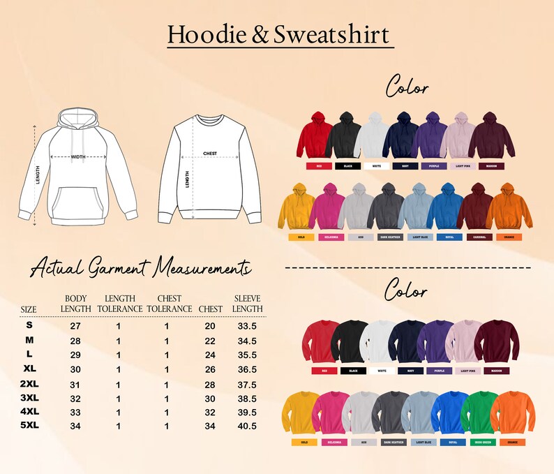 the hoodie and sweatshirt are different colors