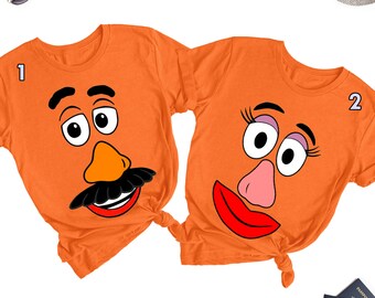 Mr Potato Head Couple Shirt, Toy Story Matching Shirt, Movie Couple Family Shirt, Funny Mr Mrs Potato Shirt, Honeymoon Outfits