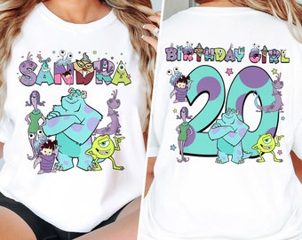 Personalized Birthday Monster Family Shirt, Funny Monster And Friends Birthday Shirt, Monster Theme Family Birthday Shirt, Gift For Kid RE