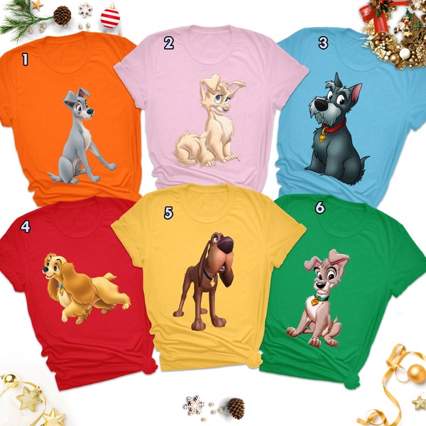 Animated Dog Movie Matching Shirt, Classic Animated Movie T-Shirt, Magic Kingdom Shirt, Dog Family Party Theme, Family Vacation Shirt