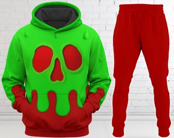 Evil Queen Poison Apple Cosplay Hoodie, Wdw Poison Apple Snow White Halloween Costume Shirt, WDW Poison Apple Halloween 3D Shirt