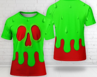 Wdw Poison Apple Snow White Halloween Costume Shirt, Evil Queen Poison Apple Cosplay Hoodie, WDW Poison Apple Halloween 3D Shirt