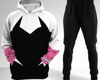 Gwen Stacy Across The Spider Verse Cosplay Halloween Hoodie, Gwen Stacy Halloween All Over Printed Shirt, Gwen Stacy Spiderman 3D Shirt Gift