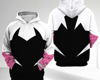 Gwen Stacy Across The Spider Verse Halloween Costume Hoodie, Gwen Stacy Halloween Costume Shirt, Gwen Stacy All Over Printed Shirt Gift