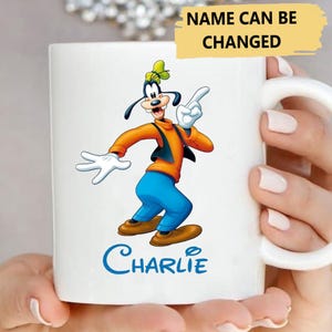 Personalized Dog Character Mug, Funny Dog Movie Mug, Father's Day Mug Gift For Dad, Dog Cartoon Coffee Cup, Birthday Gift For Family