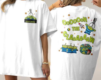 Toy Story Aliens Claw Machine 2 Side Shirt, Aliens Est 1995 Toy Story T-Shirt, Toy Story Movie Character Birthday Gift, Alien Toy Sweatshirt