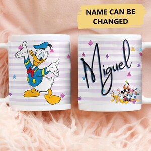 Personalized Duck And Friends Coffee Mug, Cute Duck Cartoon Lovers Mug, Funny Duck Movie Character Office Mug For Birthday, Duck Tea Cup