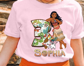 Personalized Island Princess Birthday Girl Shirt, Hawaii Native Family Birthday Matching Tshirt, Princess Birthday Theme Party Shirt For Kid