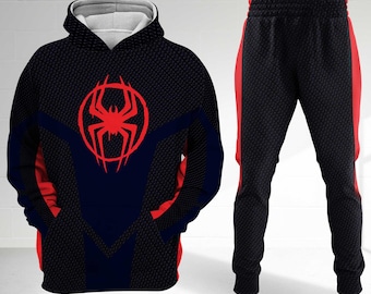 Miles Morales Spider-Man Across The Spider-Verse Halloween Costume Hoodie, Spiderman Halloween Costume Shirt, Spiderman 3D Cosplay Shirt