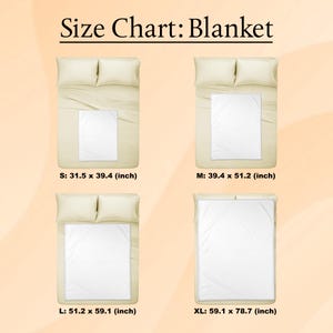 the size chart of a bed with four pillows