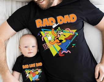 Rad Dad Rad Like Dad Shirt, Funny Movie Dad and Son Shirt, Dad And Baby Matching Shirt, Dog Family Shirt, Fathers Day Gift