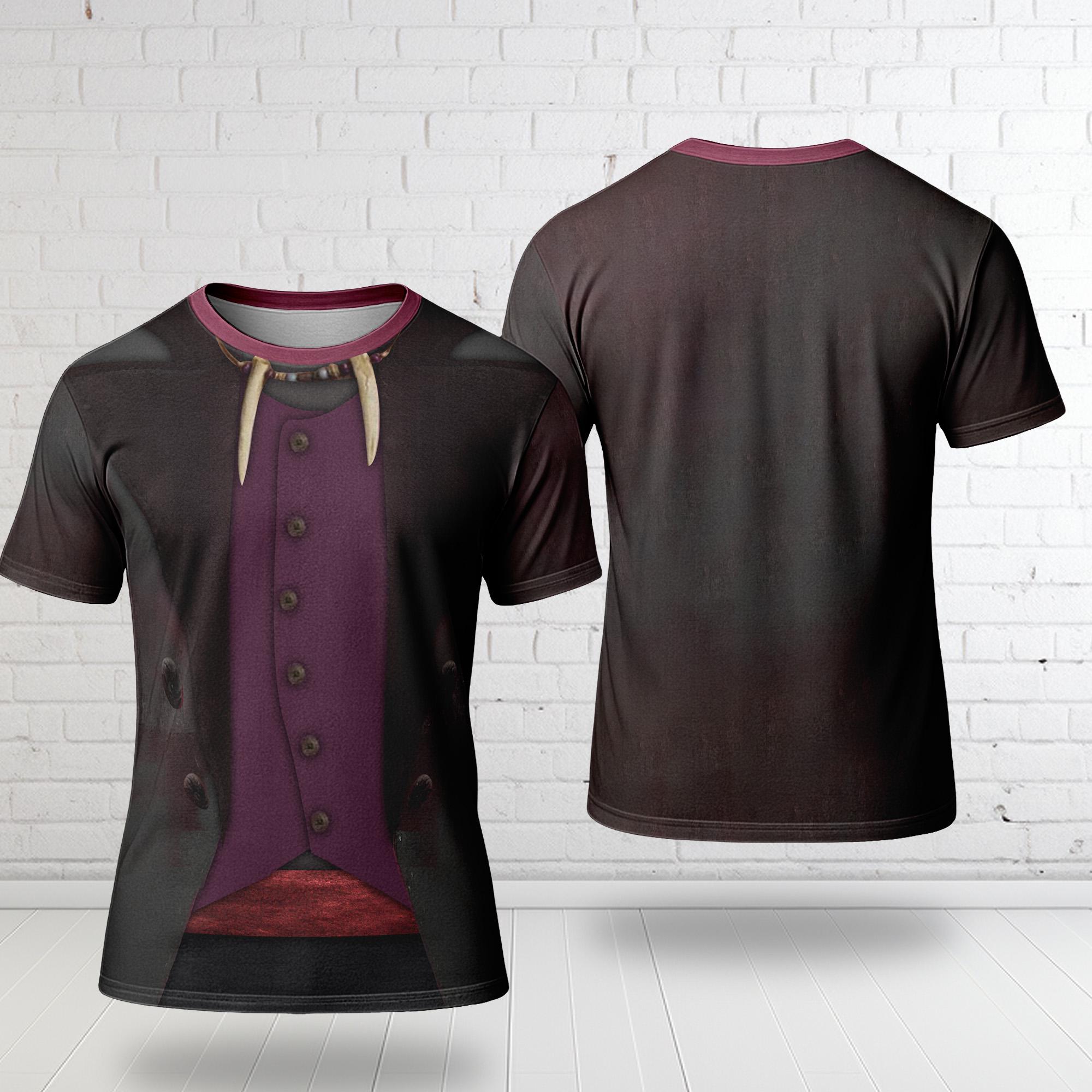 Discover Princess And The Frog 3D Costume Shirt, Dr Facilier Cosplay Tee, Magic Kingdom Shirt, Dr Facilier Halloween Costume for Family Group T-Shirt