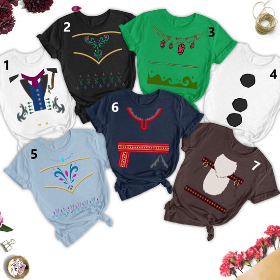 Snowman and Friends Costume Shirt, Winter Magic Movie Halloween Cosplay  Shirt, Ice Princess Costume Halloween Party Matching Family Tee - Etsy