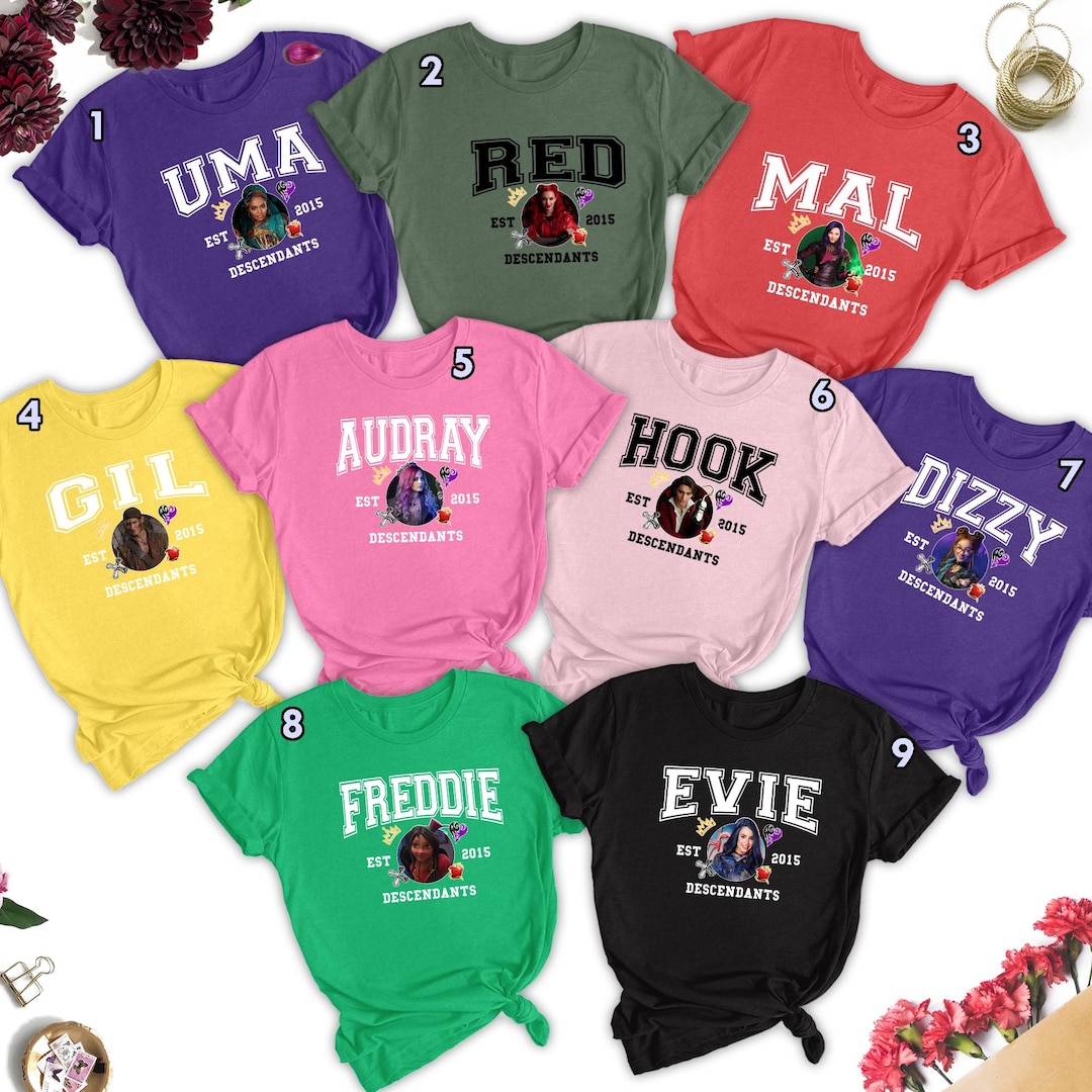 Descendants Characters Shirts, Descendants Movie Shirt, Descendants the ...
