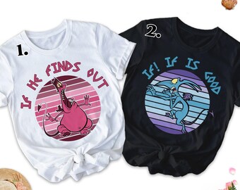 Film animal rétro assorti aux chemises de couple, s'il trouve que c'est une bonne chemise, voyage en famille, t-shirt pour couple, citation de film, vêtements unisexes