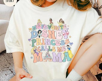 Camiseta "Mi princesa favorita de WDW me llama mamá", Camiseta de princesas de WDW, Sudadera de mamá de WDW, Regalo para mamá de WDW, Viaje familiar a WDW 2025