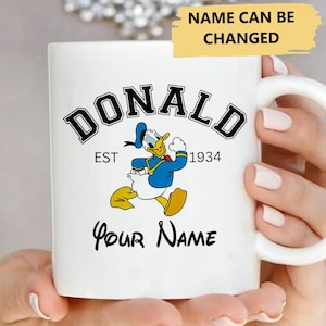 Personalize Duck Movie Funny Mug, Custom Duck Coffee Mug, Cute Duck Character Tea Cup, Lover Duck Gift For Family, Duck Character Office Cup