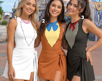 Marie Toulouse Berlioz Wrap Skort Dress, Marie Halloween Cosplay Costume Dress, WDW Outfit, DN Trip Matching Outfits, Marie Cat Dress
