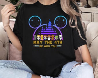 May The 4th Be With You Shirt, May the Fourth T-Shirt Sweatshirt, Galaxy Friend Group Shirt, Star Planet Characters Matching Tee
