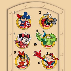 Mickey & Friends Day At Sea 2025 Magnet, Super Heroes Cruise Line Family Matching Magnet, Mickey Minnie Cruise Magnet, Spider Man Magnet