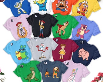 Toy Characters Matching Shirt, Toy Friend Movie Group Shirt, Lightyear Shirt, Toy Game Birthday Party Shirt, Family Trip Shirt