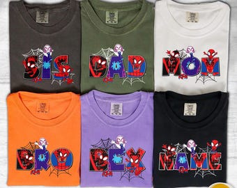 Personalized Spidey And His Amazing Friends T-Shirt, Custom Name Spiderman Hero Theme Kid Shirt, Hero Party Tee, Spidey Birthday Gift