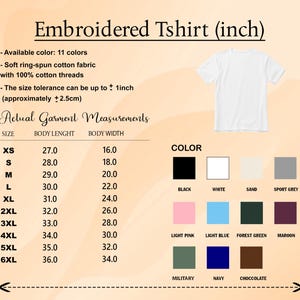 a white t - shirt with the words embroidered on it