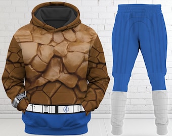 Ben Grimm Fantastic Four First Steps 3D Hoodie, Ben Grimm The Thing Costume Halloween Shirt, Ben Grimm Thing All Over Printed Sweatshirt