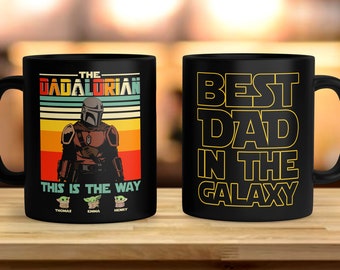 Personalized Dadalorian And The Child Matching Mug, This Is The Way Coffee Mug, Dadalorian Travel Cup, First Fathers Day Gift For Dad RE
