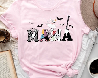 Personalized Nightmare Skeleton Theme Mama T-Shirt, Before Xmas Custom Grandma Horror Characters Sweatshirt, Mother's Day Gift For Mom RE