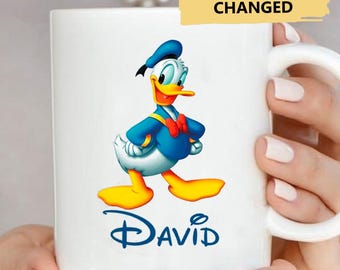 Personalized Duck Character Mug, Funny Duck Movie Coffee Mug For Birthday Family Kid, Custom Duck Mug, Duck Lovers Gift Mug, Duck Gift