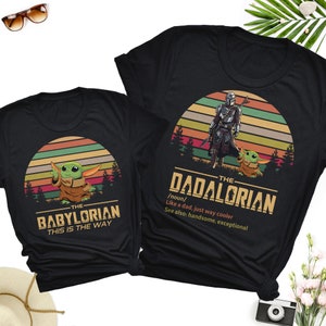 The Dadalorian And The Babylorian Shirt, Fathers Day Tee Set, Dad And Child Matching Shirt, Dadalorian Shirt Dad Gift, This Is The Way Shirt