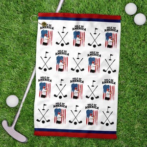 Trump Golf Towels Gift, Father&#39;s Day Golf Gift, Patriotic Golfing Gift, Republican Golf Gift, Patriotic Towels Gift For Dad, Trump Dad Gift
