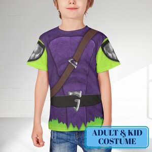 Green Goblin Costume T-Shirt, The Amazing Spider Man Character All Over Print Shirt, Green Goblin Cosplay Costume Tee, Halloween 3D T-Shirt Bild 3