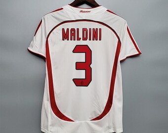 Paolo Maldini 2006/2007 AC Milan Retro Shirt Sticker for Sale by