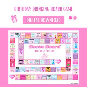 Birthday Drinking Board Game