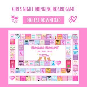 Girls Night Drinking Board Game