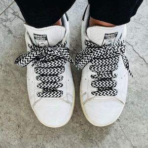Luxury woven Brazilian laces - replacement laces for Lanvin type sneakers - width 1cm5 length 140cm |Shoeslaces