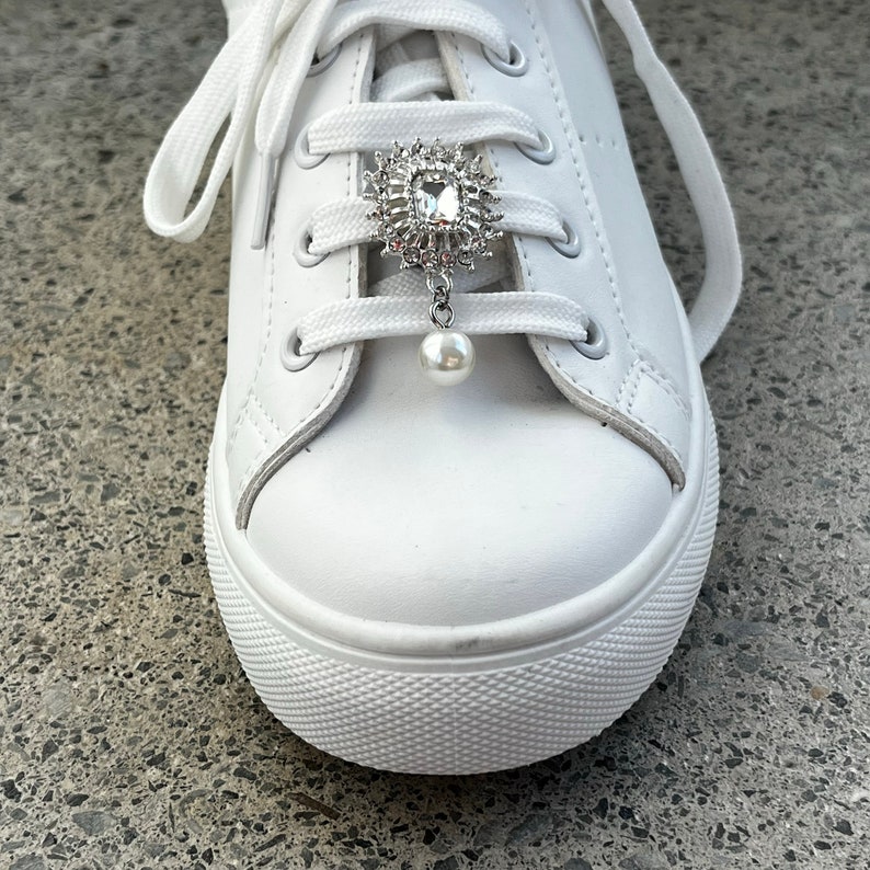 bijoux de chaussures strass diamant et perle shoeslaces.fr