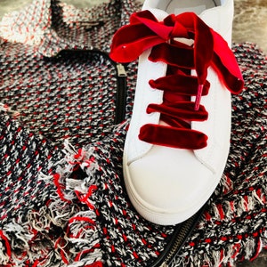 &quot;Mes tout doux&quot; velvet laces (pair) |Shoelaces