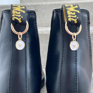 Heart charm / jewel / ring for Dr Martens type shoes