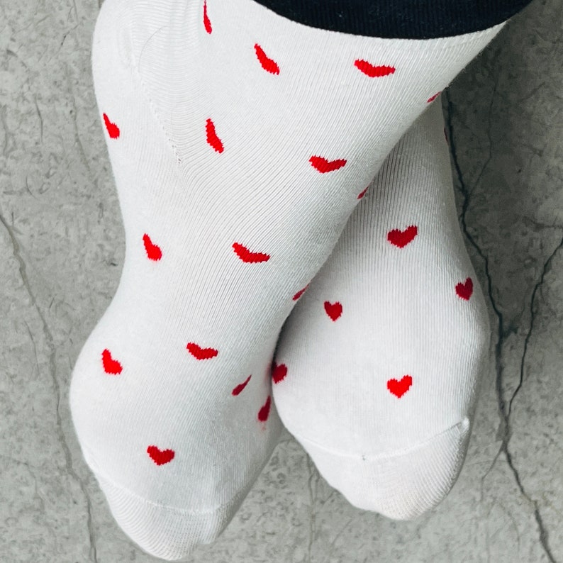 Mes p'tites chaussettes coeurs d'Amour spéciales Saint-Valentin/la paire/2 coloris image 7