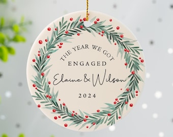 Year We Got Married First Christmas Together Ornament, 1st Christmas Together Keepsake Bauble Gift, New Couple First Christmas Tree Decor
