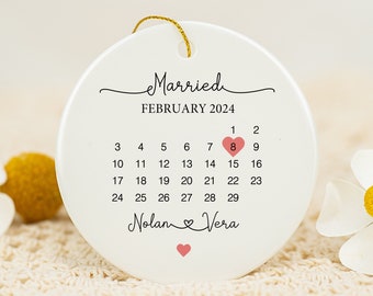 Personalized Wedding Date Ceramic Keepsake - Mr & Mrs Gift