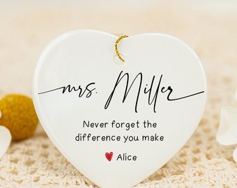 Personalized Teacher Thank You Gift Keepsake, End Of Term Appreciation Gift, Childminder Gifts, Leaving Present, Teaching Assistant Gifts