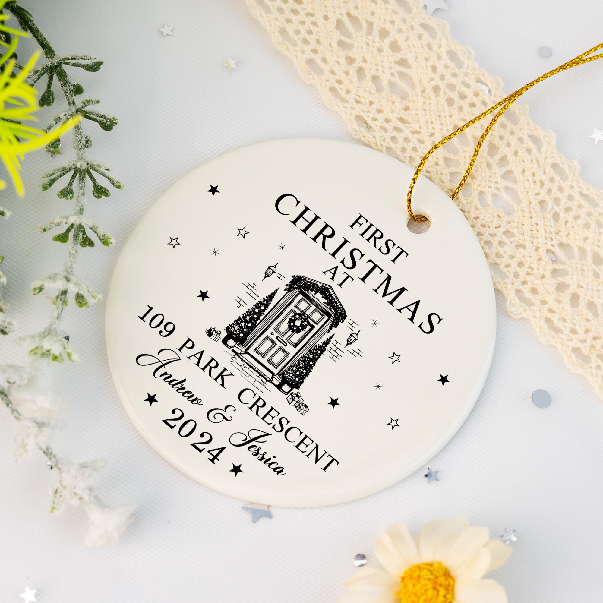 First Christmas In Our New Home, Happy New Home Gift, New Home Tree Decor, Couples Gift, New Home Keepsake Gift, Housewarming Bauble Gift