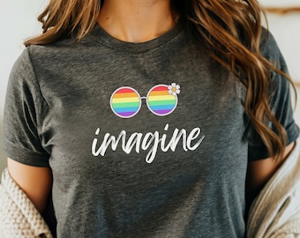 Imagine T-Shirt, Music Fan Shirt, Pride Shirt